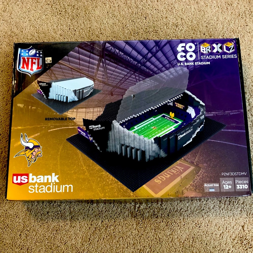 Building block football stadium